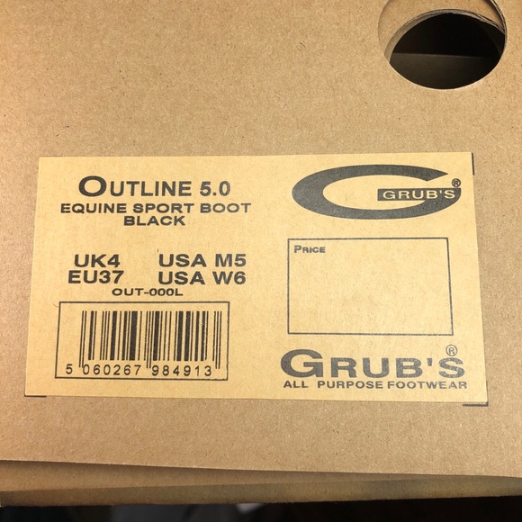 Grubs Outline 5.0 Equine Sport Boot Black US M5 W6 main image 13